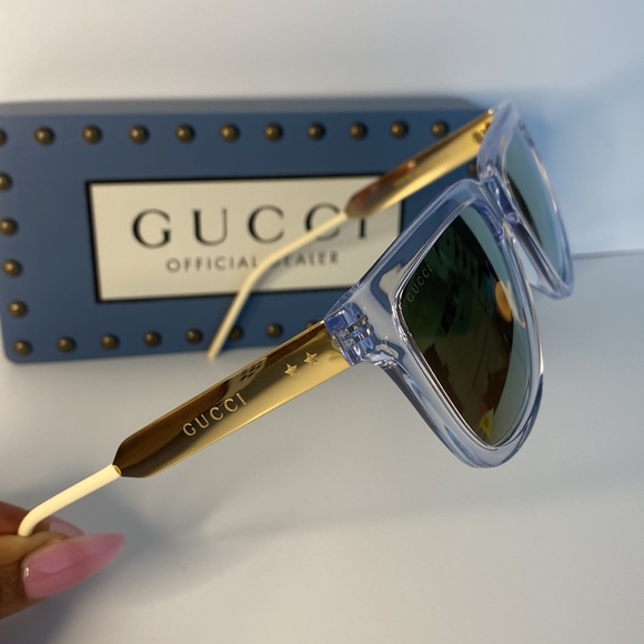 New - GUCCI Gold Square Unisex Sunglasses
GG0976S 004 56 - Picture 15 of 15
